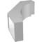 Ekena Millwork 5 1/2-in. W x 14-in. D x 22-in. H Merced Architectural Grade PVC Knee Brace BRCP055X14X22MRC - alternate 4